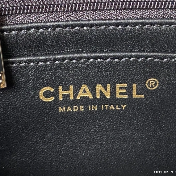 First Bag Ru WITH BAG TOP HANDLE-21CM CHANEL FLAP 0716